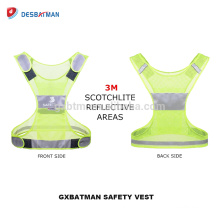 Chine Fabricant 100% Polyester Mesh Salut Vis Réfléchissant Gilet de Sécurité Pour Jogging Courir Vélo de Randonnée à Vélo